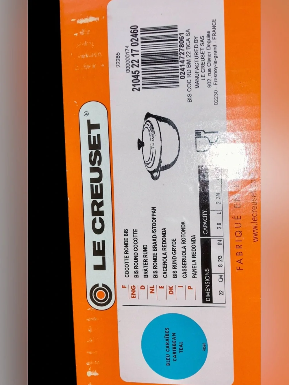 Le Creuset authentic le